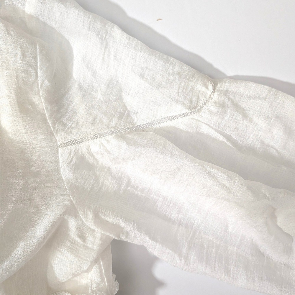 Labelrail x Collyer Twins White Tiered Boho Mini Dress Size 10 - Picture 7 of 16